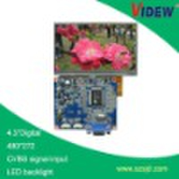 4.3"LCD Module with VGA input_New Product