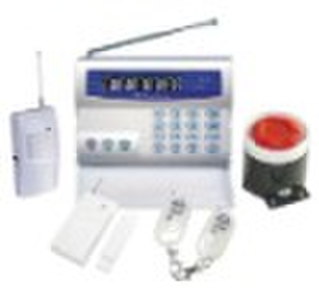 11 zone wireless LCD GSM alarm system