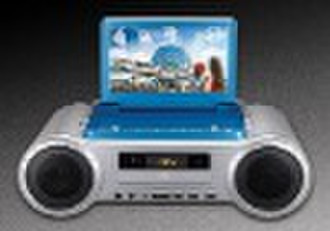 New 9.5inch portable dvd player with FM radio,Micr