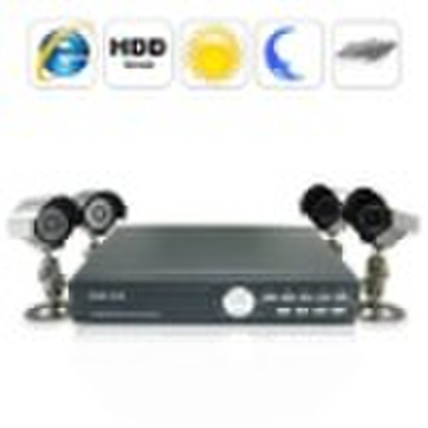 DVR Kamera-Sicherheitssystem mit 4 IR wasserdichte Ca