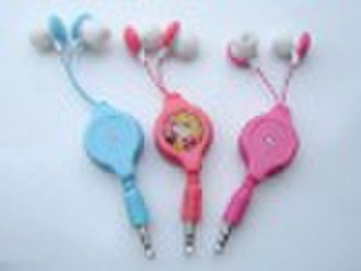 Retractable earphone