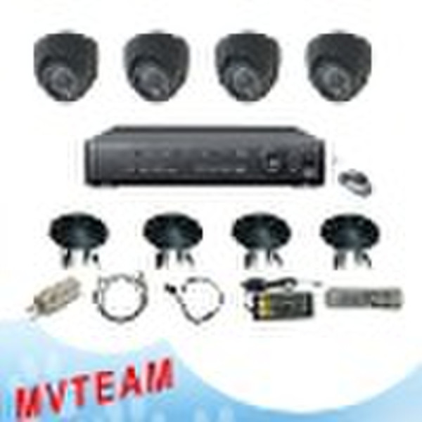 4CH DVR-Kit mit 4 Indoor-Kamera