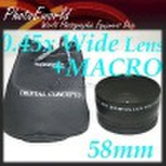 58mm 0.45x WIDE Angle + Macro Conversion LENS