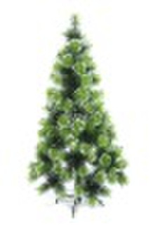 Artificial green Christmas pine tree