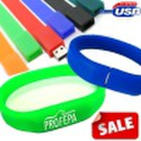 Customized Silicone usb bracelet