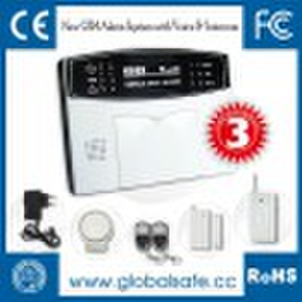 New GSM  Home Alarm System with LED display screen