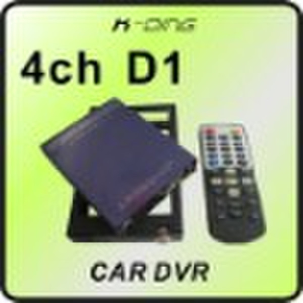 4 ch mobile DVR with D1 resolution and GPS functio