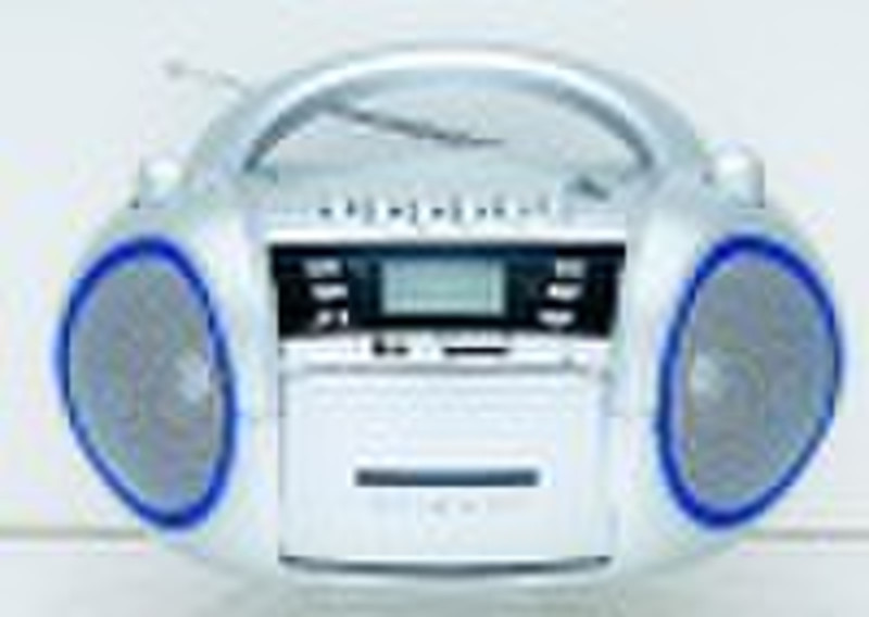 CD Boombox with Cassette USB SD