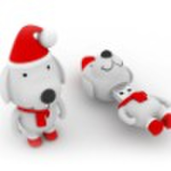 santa dog usb key