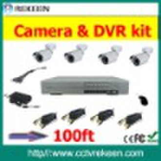 100ft Video + Strom calbe CCTV-System-Kits