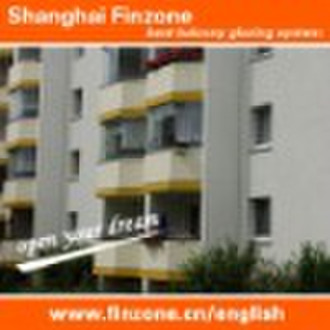 Finzone04 Balkon Glasvorhang