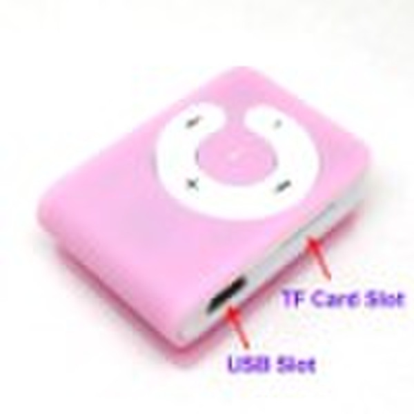 Розовый Новый клип MP3-плеер Поддержка до 8 Гб TF карта