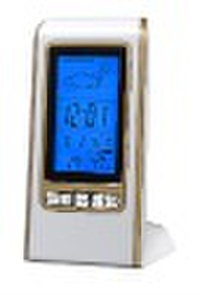 electronic weather station with clock