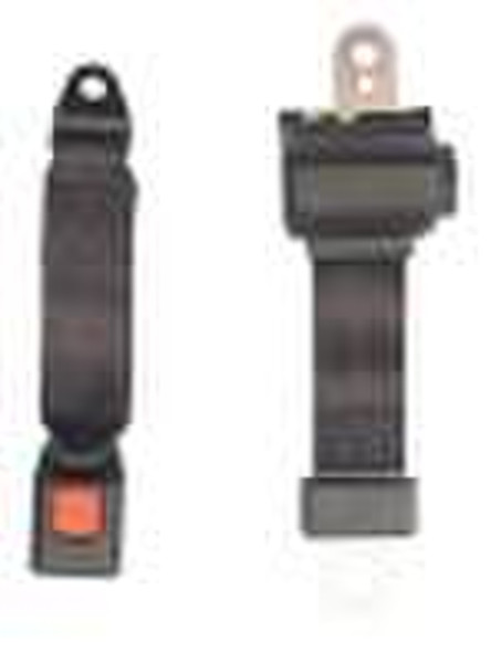 Retractable two-point safety belt