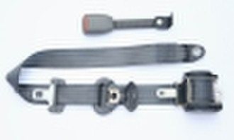 Emergency-lock three-point safety belt