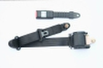 Emergency-lock three-point safety belt