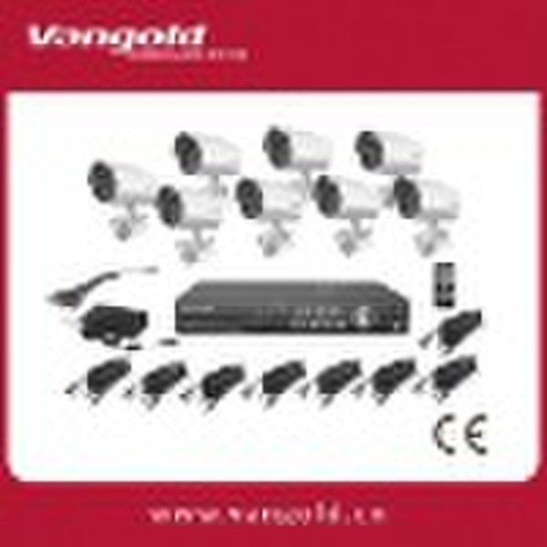 8CH DVR Installationssatz mit H.264-Komprimierung VG-H8108BK