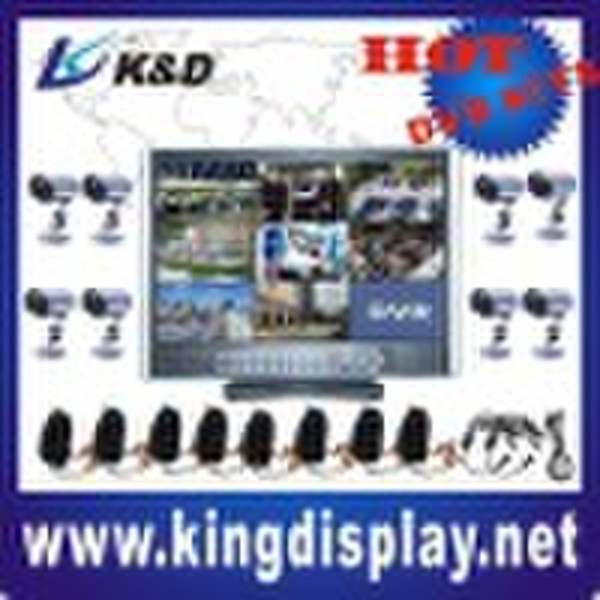 8CH H.264 Netzwerk 19 "LCD DVR Combo Kit