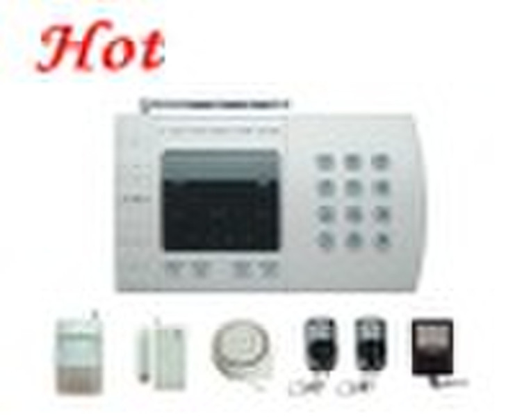 wireless burglar alarm with 8 defense zones