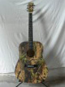 3D Camo graphic acoustic guitar