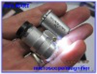 LED 60X Adjustable Portable zoom pocket microscope