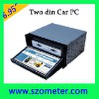 digital screen all in one double din car pc , in-v