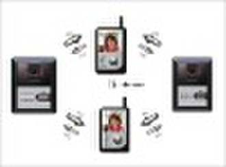 Wireless Video Door Phone with 2.4TFT LCD remote m