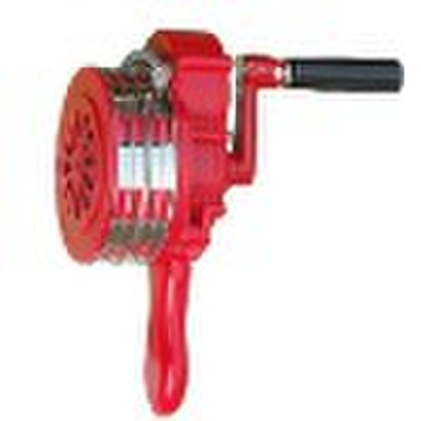 Hand operated alarm