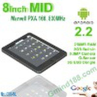 8 "Google Android Tablet PCs 0.3MP Kamera