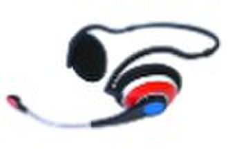 computer headphone, neckband headphone, stereo hea