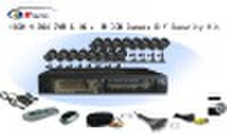 16CH H.264 DVR & 16 x IR-CCD-Kamera DIY Securi