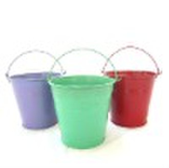 4" metal tin bucket