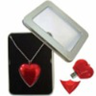 heart shape usb/heart usb/promotional usb