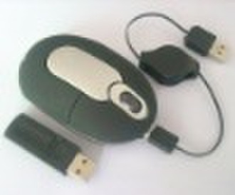 27mhz wireless mouse,retractable cable mouse,wired