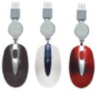 retractable 3d usb optical mouse