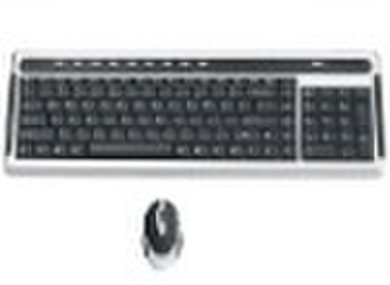 RF 2.4Ghz wireless keyboard and mouse combo, with