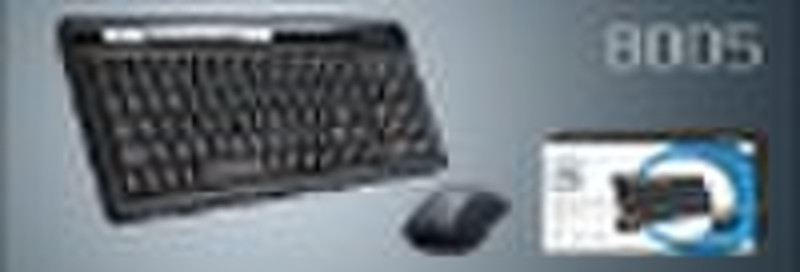 Kabellose optische Tastatur und Maus Combo