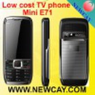 Mini E71 tv mobile phone with dual camera