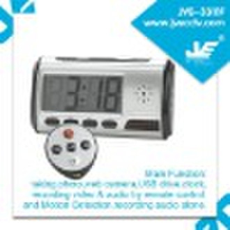 motion detection clock camera, mini DVR JVE-3311F