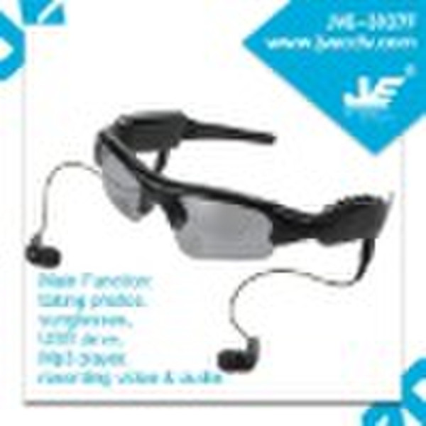 JVE-3107F mini camcorder, MP3 sunglasses camera