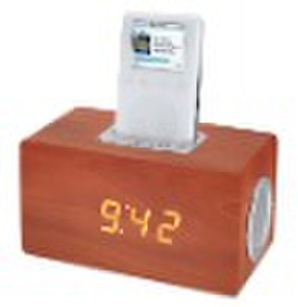 Docking stations with LED alarm clock