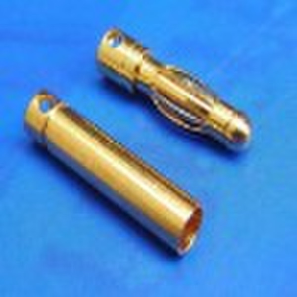 4.0mm gold bullet Stecker