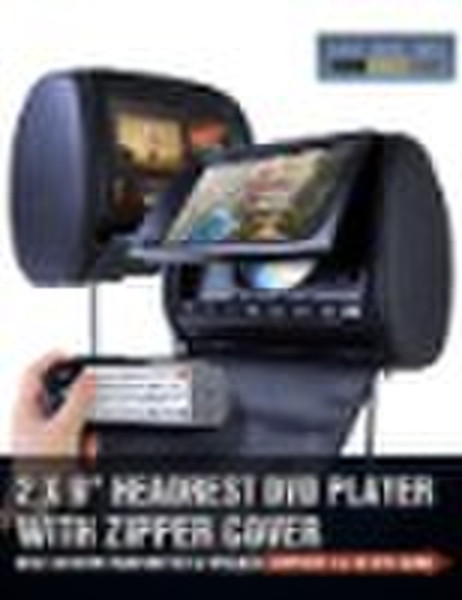 2x9" Headrest DVD player with SD/ USB/2300 Ga