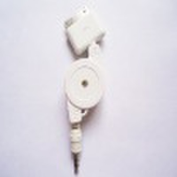 retractable audio cable for ipod