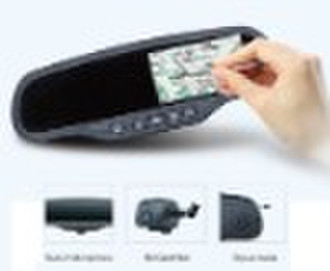 Car GPS Monitor with Wedge Mount Mirror