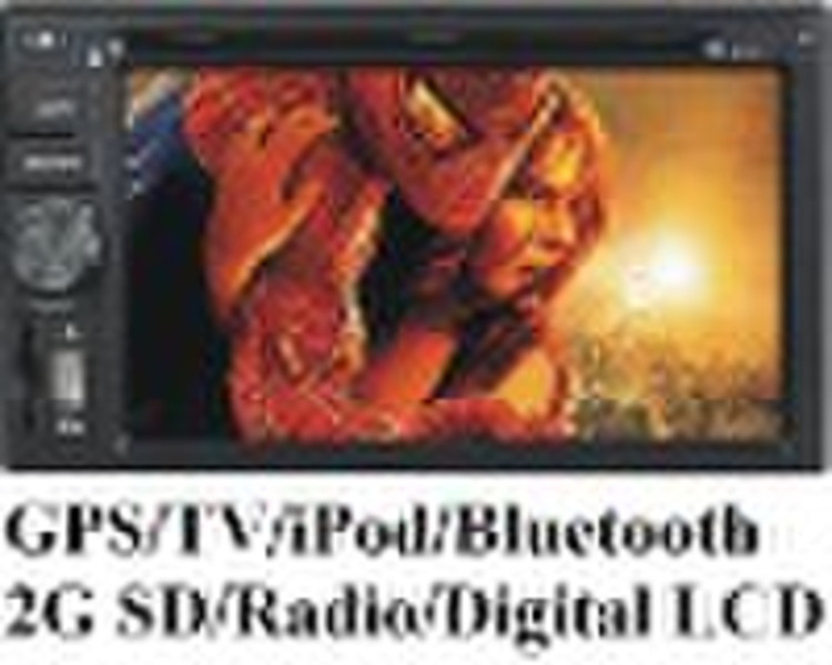 Universal 2 Din Car DVD Player 6.2 inch GPS TV FM