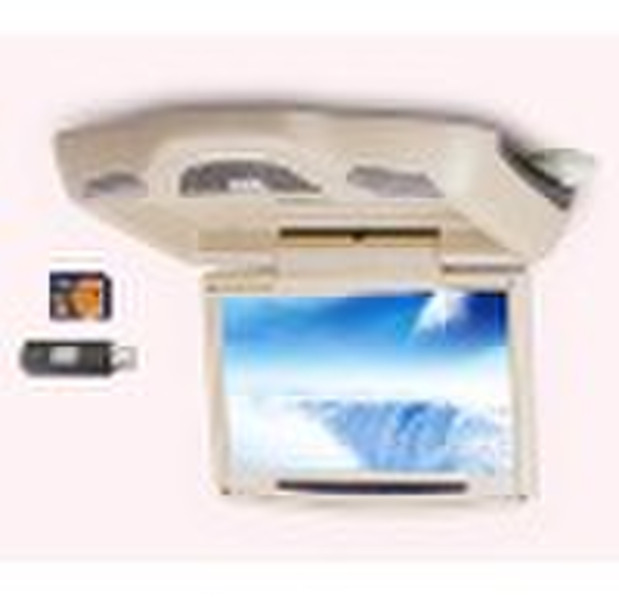 9" Overhead Flip Down TFT-LCD Monitor Car DVD