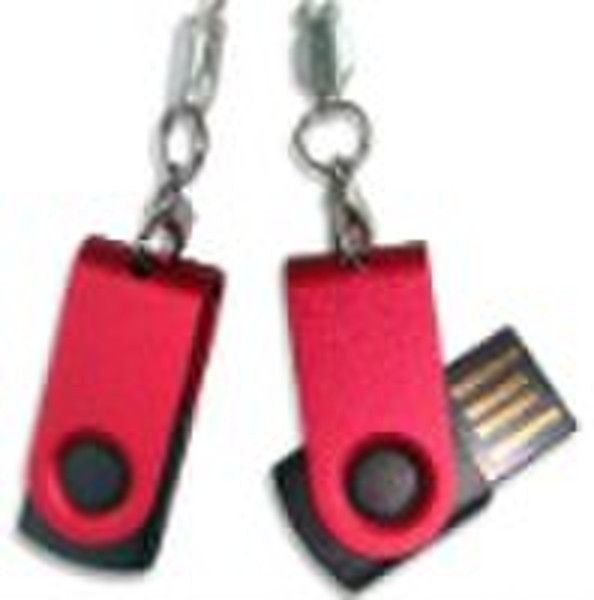 customized promotional metal swivel mini usb flash