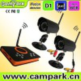 2,4-GHz-CCD CCTV-Nachtsicht Wireless Camera + SD