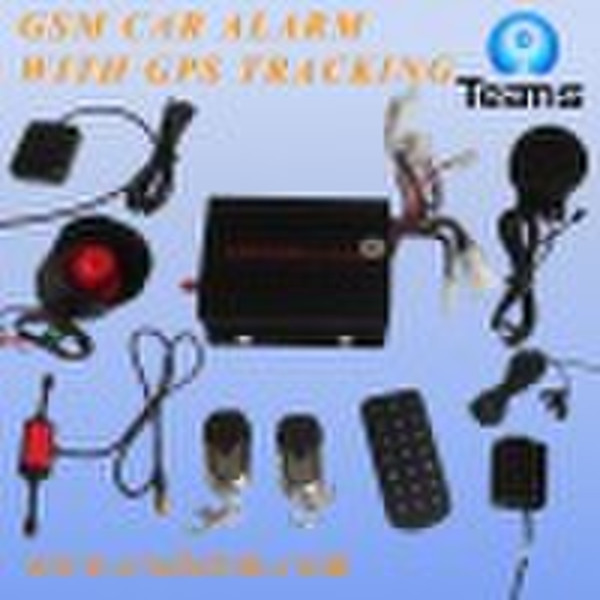 GSM car alarm system with GPS tracking